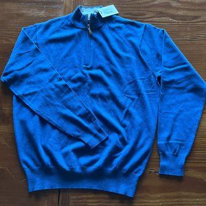 Peter Millar Men's Cashmere/Silk Blend 1/4 Zip Sweater NWT
